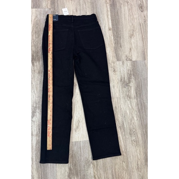 J Crew Stovepipe Signature Stretch‎ Black Button Fly Jeans Womens Size 27 - Picture 5 of 7